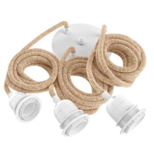 Fitting for Pendant Lamps - Ceiling - Natural White - 3 Fittings
