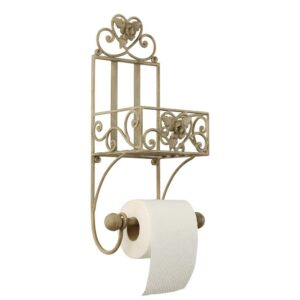Vintage wall mounted toilet paper holder 20x15x43 cm