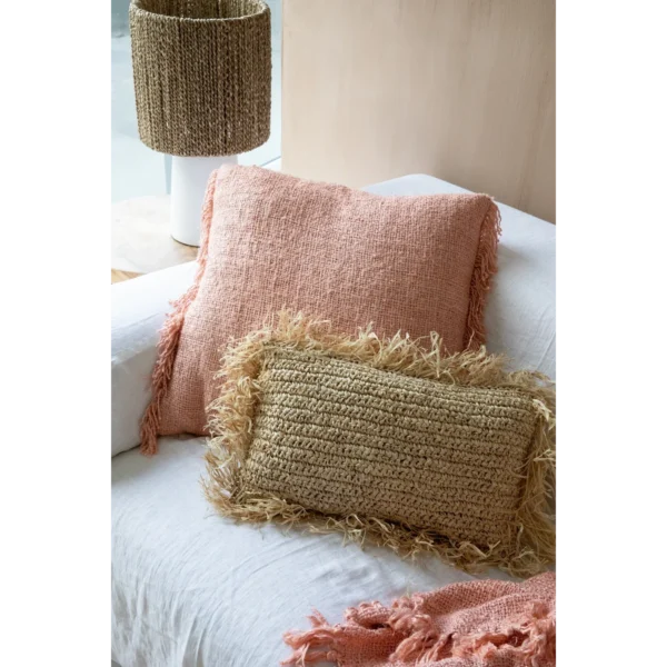 The Oh My Gee Cushion Cover - Rare Salmon Pink - 60x60 - Image 2