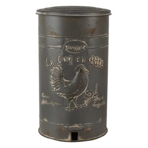 Vintage Look French Charm Pedal bin Ø 27x45 cm