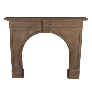Wooden Fireplace brown 130x21x104 cm