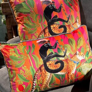 Hayward & Haines Designer Scatter Cushion - Cheetah Chariot