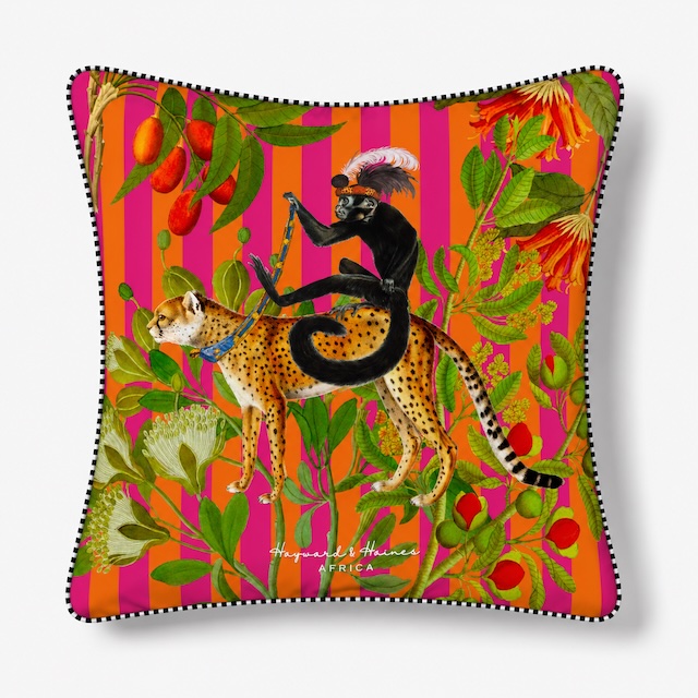 Hayward & Haines Designer Scatter Cushion - Cheetah Chariot - Image 3