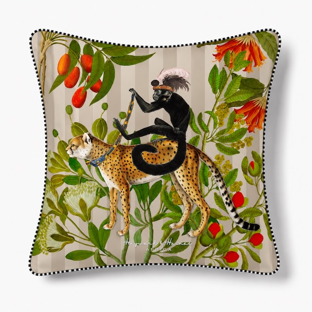 Hayward & Haines Designer Scatter Cushion - Cheetah Chariot - Image 4