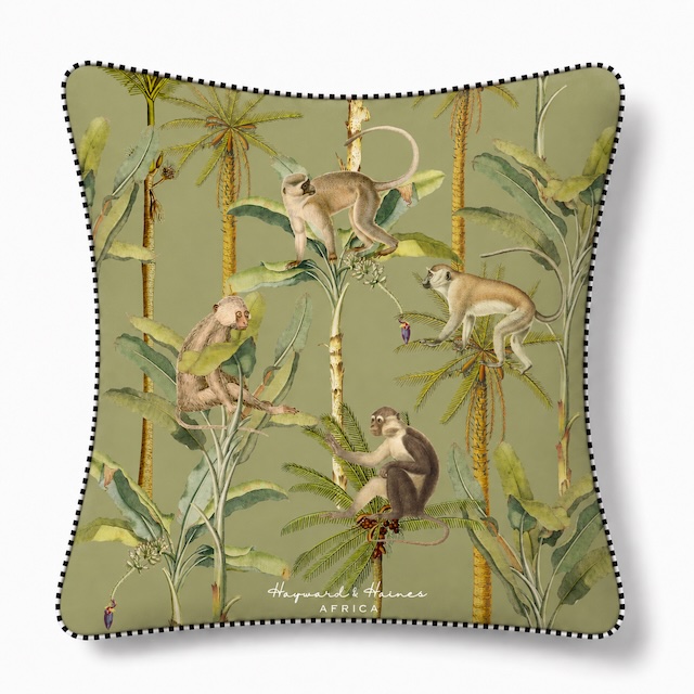 Hayward & Haines Designer Scatter Cushion - Monkey Tricks - Image 5