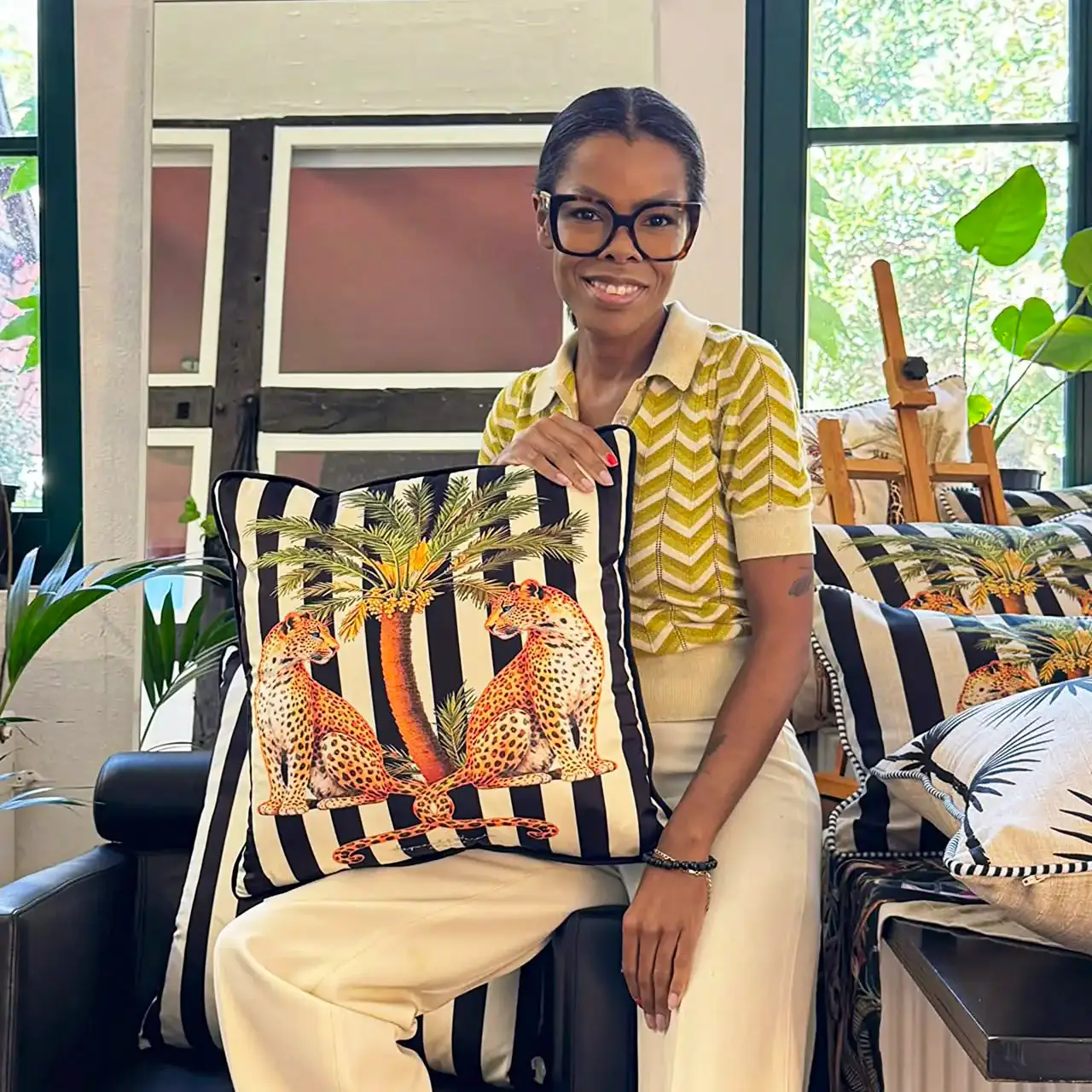 Avril Paul im Showroom in Hannover