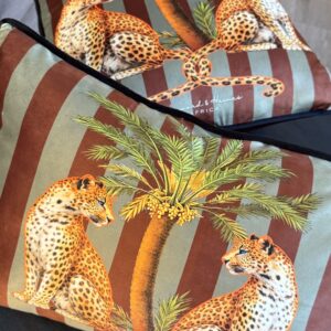 Hayward & Haines Designer Scatter Cushion - Leopard Glow - Stripe